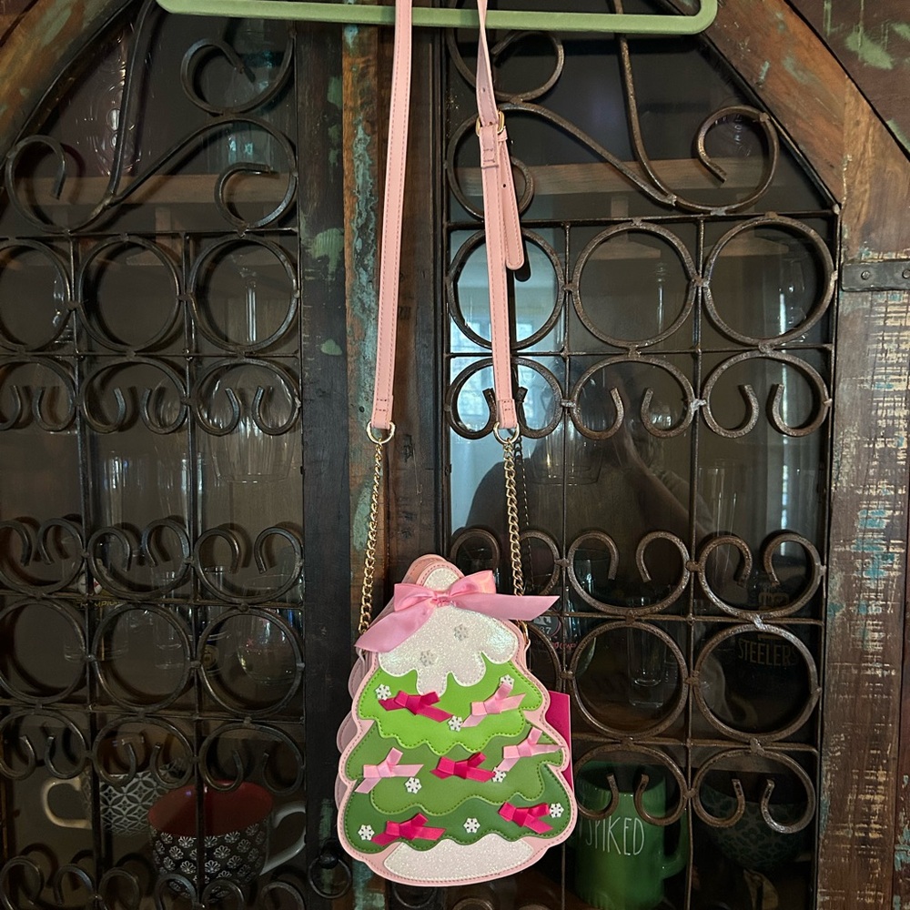 Betsey Johnson Christmas Tree Crossbody Bag